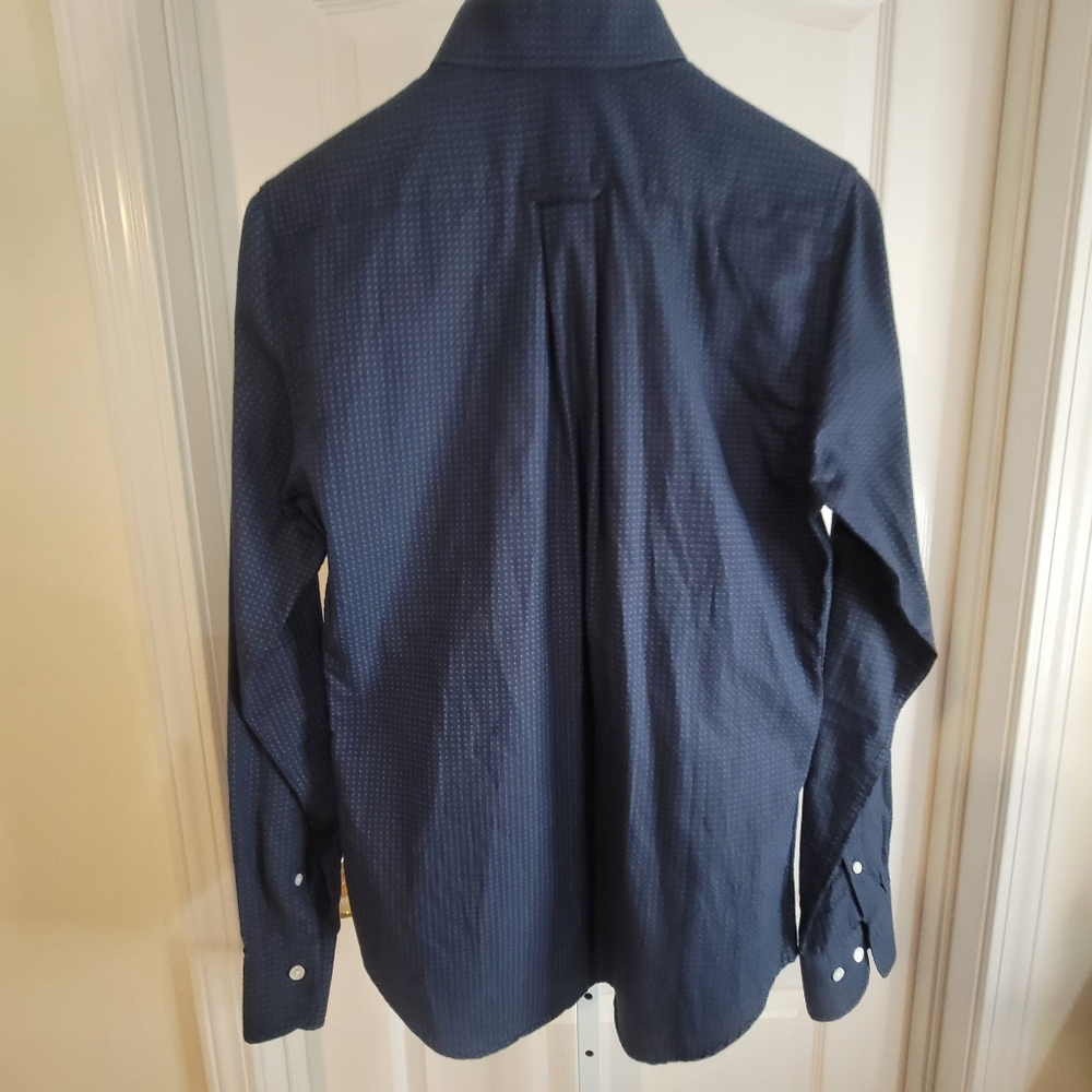 Gant Button Up Black With Blue Pattern Shirt 15 - image 6